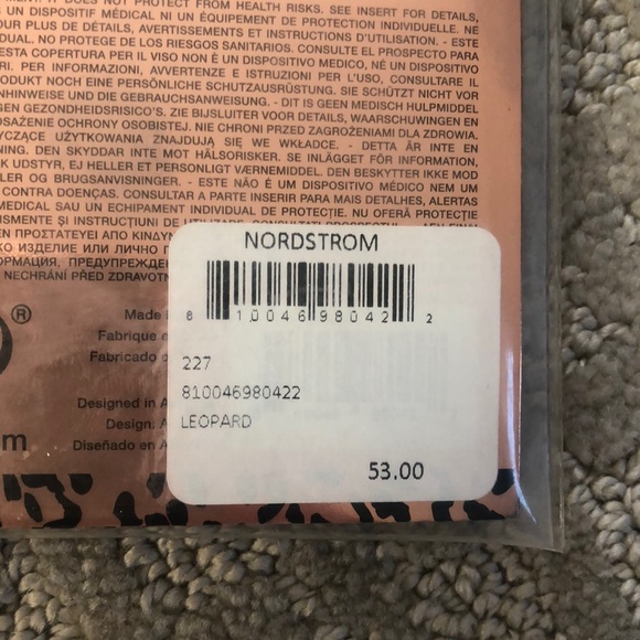 Slip Silk Adjustable Reusable Face Covering Leopard - Picture 3 of 4